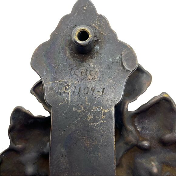 Grape Cluster Retro Door Knocker Vintage Brass Look CHC Decor With Two Screws - Picture 5 of 9